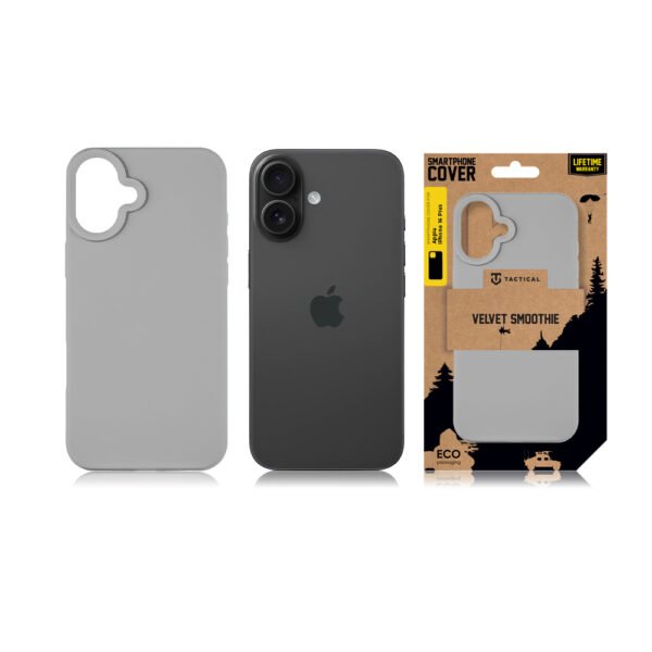 Tactical iPhone 16 Plus Velvet Smoothie Cover - 8596311258626 - Foggy – Bild 4
