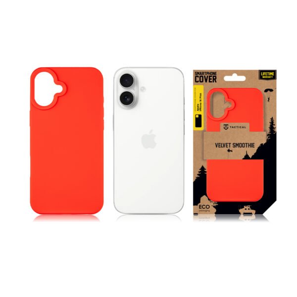 Tactical iPhone 16 Plus Velvet Smoothie Cover - 8596311258633 - Chilli – Bild 2
