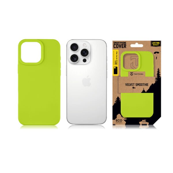 Tactical iPhone 16 Pro Max Velvet Smoothie Cover - 8596311258794 - Avocado – Bild 4