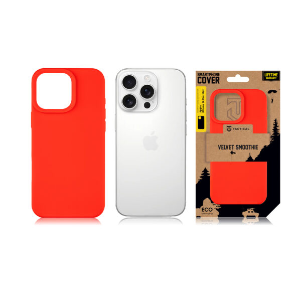 Tactical iPhone 16 Pro Max Velvet Smoothie Cover - 8596311258831 - Chilli – Bild 2