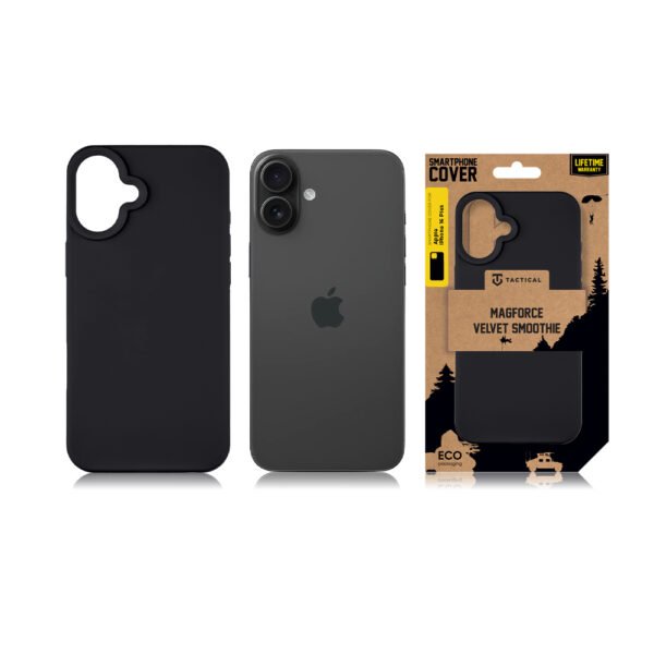 Tactical iPhone 16 Plus MagForce Velvet Smoothie Cover - 8596311258954 - Asphalt – Bild 5