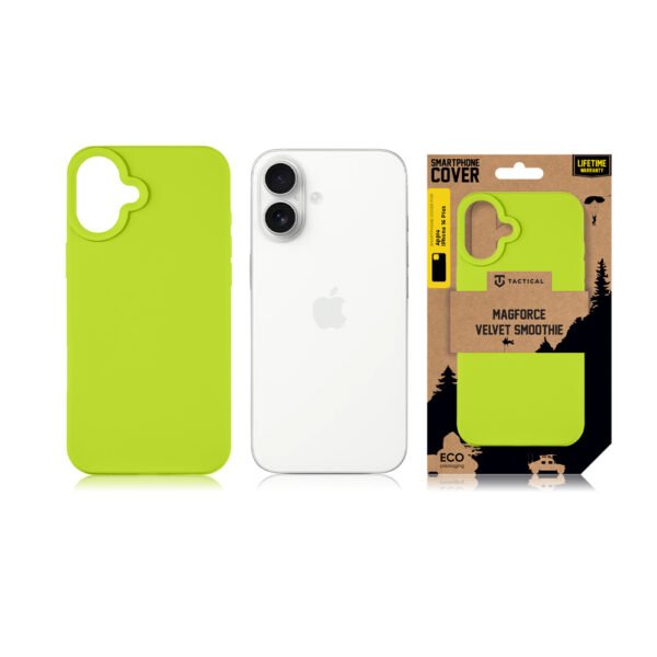Tactical iPhone 16 Plus MagForce Velvet Smoothie Cover - 8596311258978 - Avocado – Bild 5