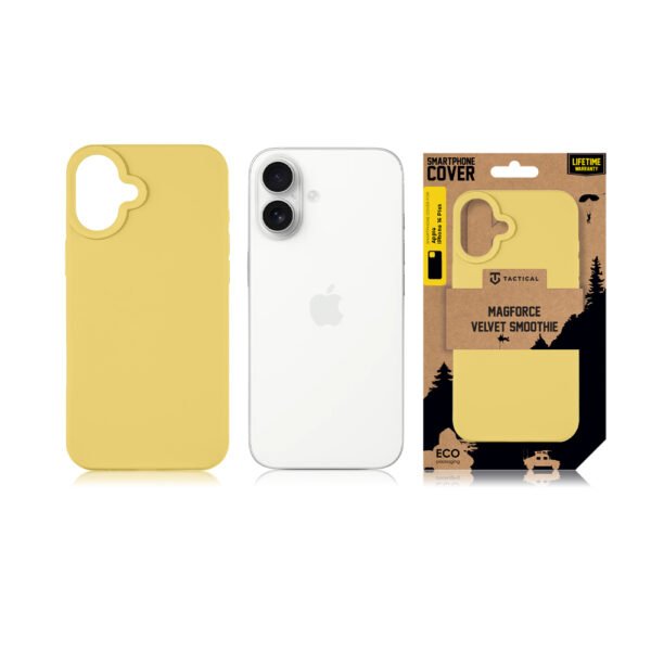 Tactical iPhone 16 Plus MagForce Velvet Smoothie Cover - 8596311258985 - Banana – Bild 4