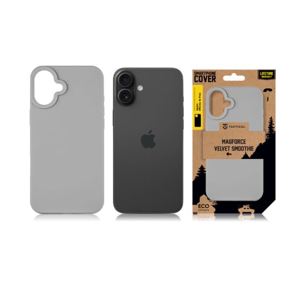 Tactical iPhone 16 Plus MagForce Velvet Smoothie Cover - 8596311259005 - Foggy – Bild 2
