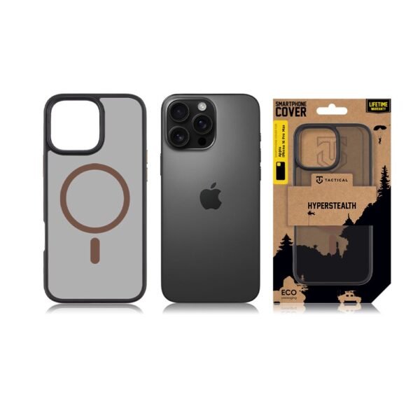 Tactical iPhone 16 Pro Max Magforce Hyperstealth 2.0 Cover - 8596311279331 - Black/Mocha Mousse – Bild 3