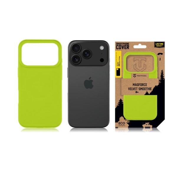 Tactical iPhone 17 Pro MagForce Velvet Smoothie Cover - 8596311284229 - Avocado – Bild 5