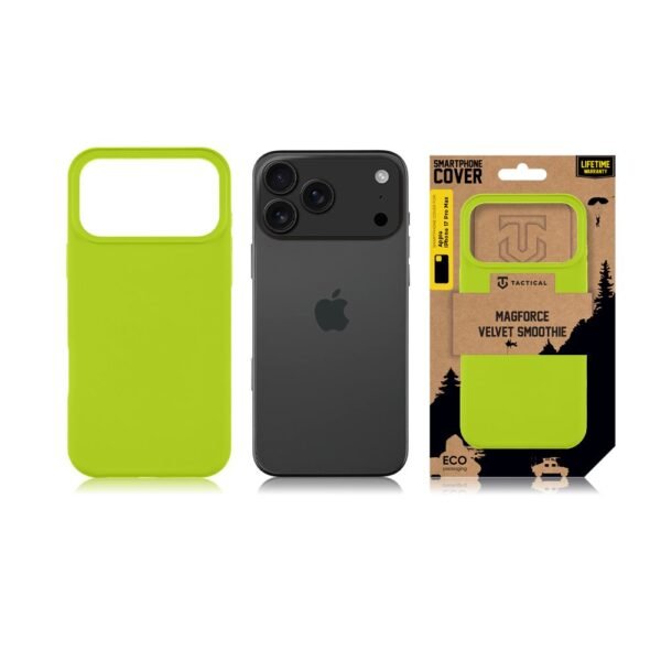 Tactical iPhone 17 Pro Max MagForce Velvet Smoothie Cover - 8596311284328 - Avocado – Bild 5