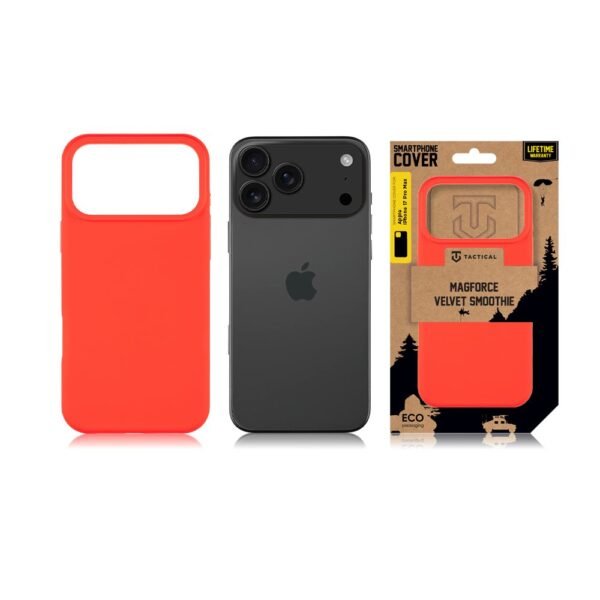 Tactical iPhone 17 Pro Max MagForce Velvet Smoothie Cover - 8596311284366 - Chilli – Bild 5