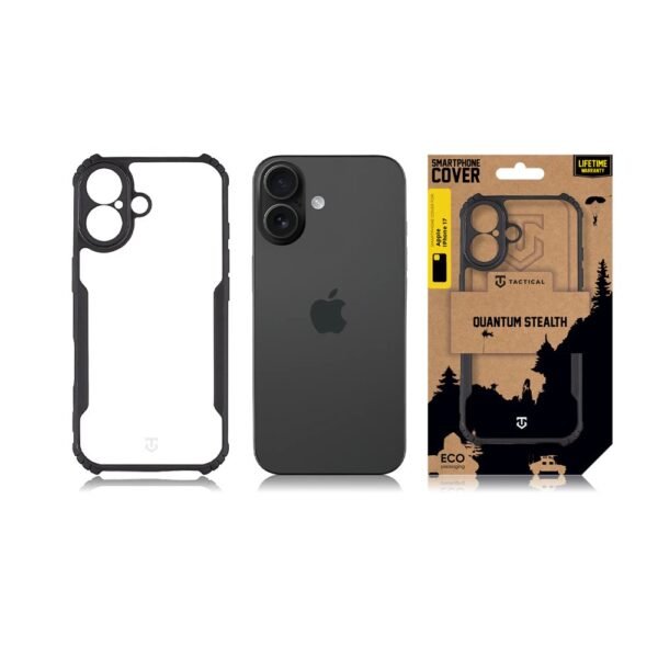 Tactical iPhone 17 Quantum Stealth Cover - 8596311284489 - Clear Black – Bild 3