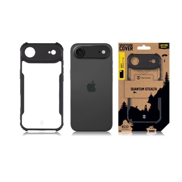 Tactical iPhone 17 Air Quantum Stealth Cover - 8596311284496 - Clear Black – Bild 3