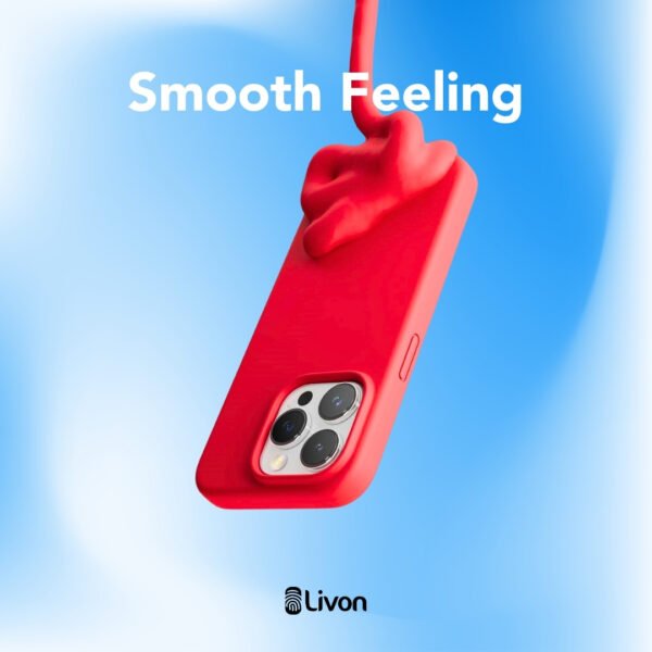 Livon iPhone 16e SoftSkin - Fury Red – Bild 5