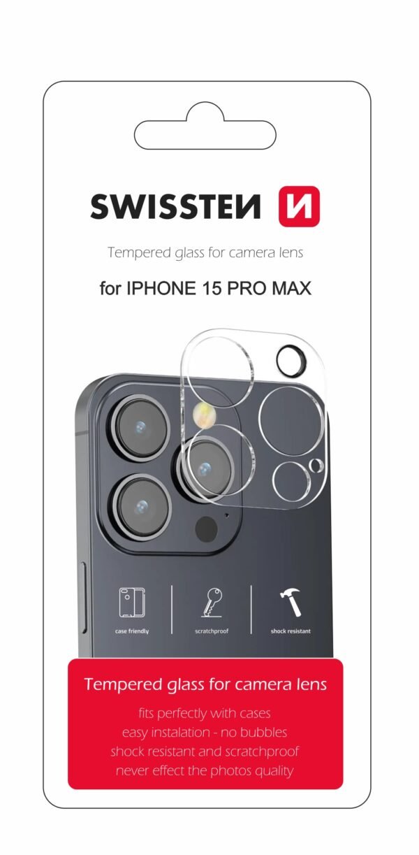 Swissten iPhone 16 Pro Max Camera Lens Tempered Glass - 94500119