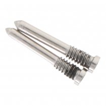 Apple iPhone 16/iPhone 16 Plus/iPhone 16 Pro/iPhone 16 Pro Max Bottom Screws - 2pcs one set - White