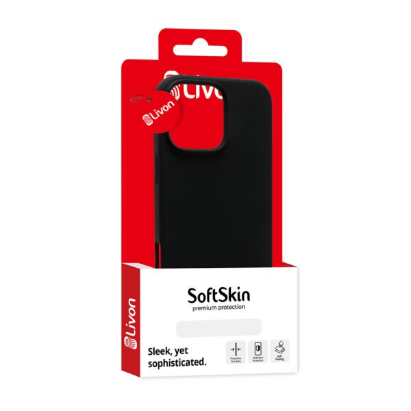 Livon iPhone 15 Pro Max SoftSkin - Black Smoke – Bild 2