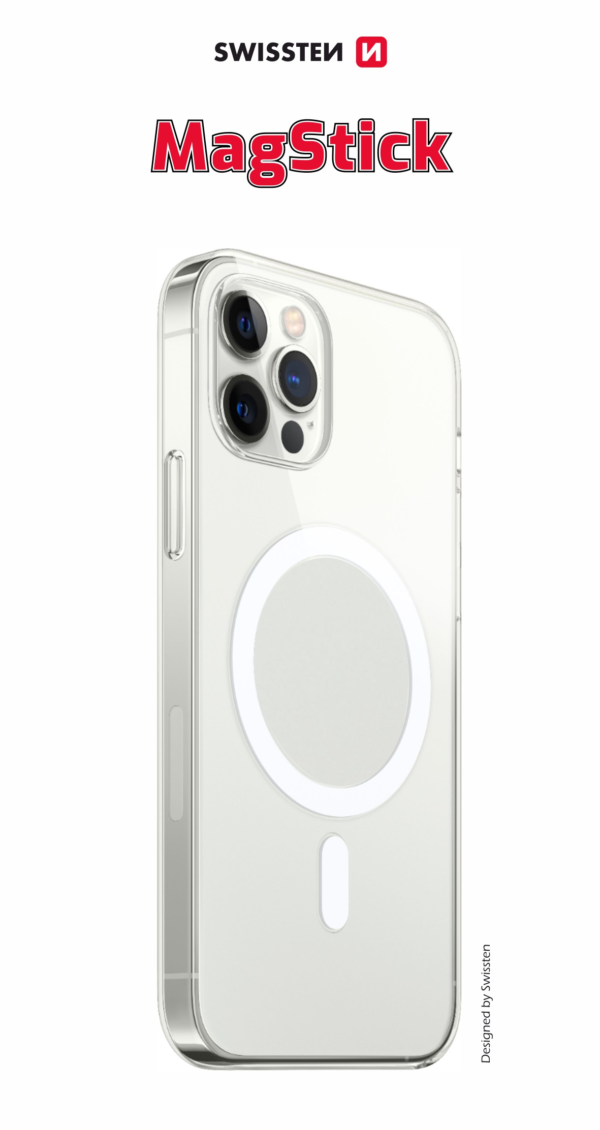 Swissten iPhone 16e Magstick Case - 33001730 - For Magsafe Charging - Transparant