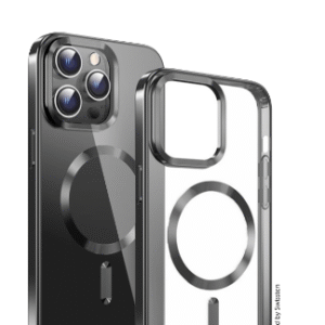 Swissten iPhone 16 Plus Metallic Magstick Case - 36500121 - For Magsafe Charging - Black