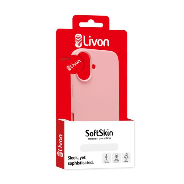 Livon iPhone 16 Plus SoftSkin - Rose Pink – Bild 5