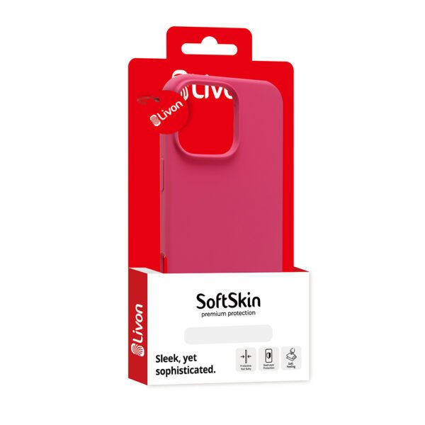Livon iPhone 15 Pro Max SoftSkin - Pink Punch – Bild 3