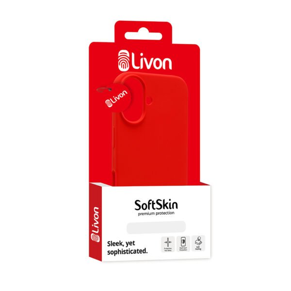 Livon iPhone 16 Plus SoftSkin - Fury Red – Bild 3