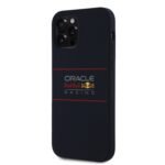Red Bull iPhone 16 Pro MagSafe Liquid Silicon Case With Horizontal Logo - 3666339369125 - Navy