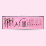 Pro Multifunctional Rhinestone Makeup Brush Set Pink