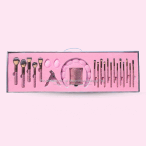 Pro Multifunctional Rhinestone Makeup Brush Set Pink