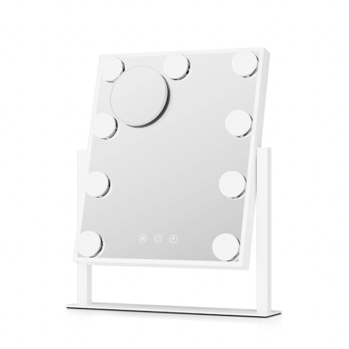 Weißer LED Schminkspiegel