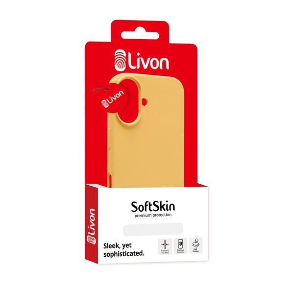 Livon iPhone 16 Plus SoftSkin - Yellow Shine – Bild 5