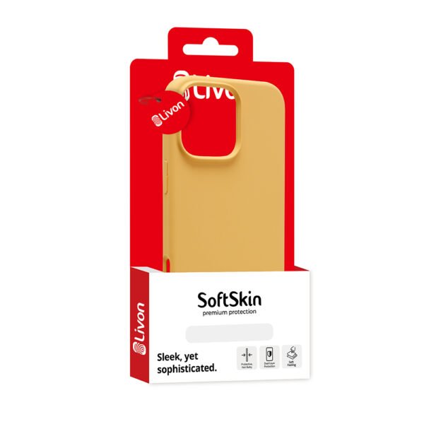 Livon iPhone 15 Pro SoftSkin - Yellow Shine – Bild 2