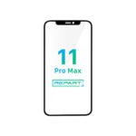 Apple iPhone 11 Pro Max Glass - Repart - with Front Bezel and OCA Glue - 10 PCS - Black