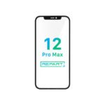 Apple iPhone 12 Pro Max Glass - Repart - with Front Bezel and OCA Glue - 10 PCS - Black