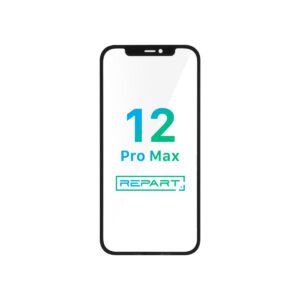 Apple iPhone 12 Pro Max Glass - Repart - with Front Bezel and OCA Glue - 10 PCS - Black