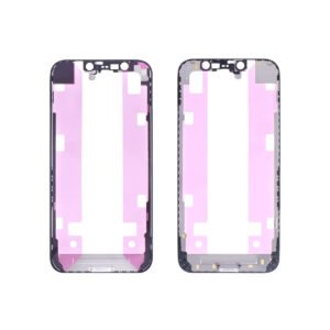 Apple iPhone 12 Mini LCD Frame - Repart - Front Bezel with Glue - 10 PCS - Black