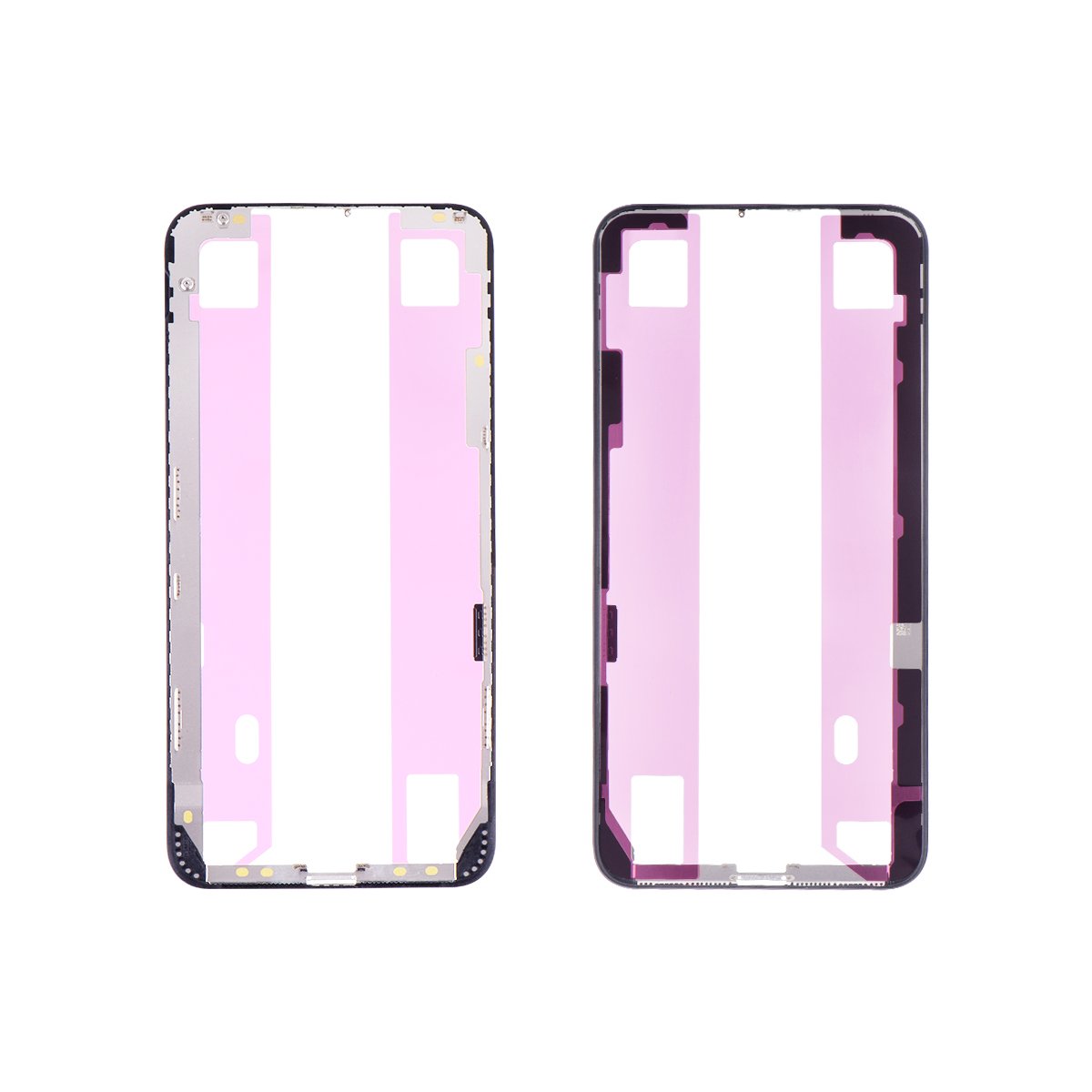 Apple iPhone XS Max LCD Frame - Repart - Front Bezel with Glue - 10 PCS - Black