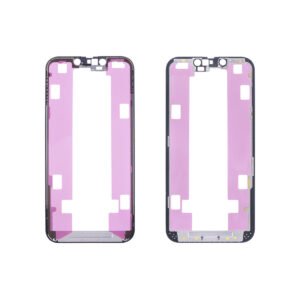 Apple iPhone 13 LCD Frame - Repart - Front Bezel with Glue - 10 PCS - Black