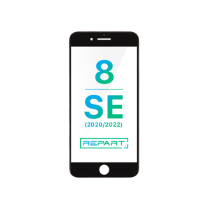Apple iPhone SE (2020)/iPhone SE (2022) Glass - Repart - with Front Bezel and OCA Glue - 10 Pack - Black