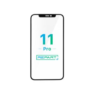 Apple iPhone 11 Pro Glass - Repart - with Front Bezel and OCA Glue - 10 PCS - Black