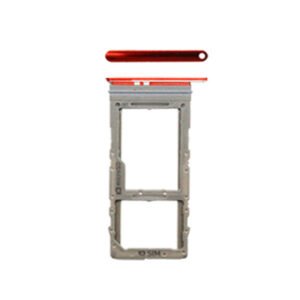 Samsung G980F Galaxy S20/G981F Galaxy S20 5G/G985F Galaxy S20 Plus/G986F Galaxy S20 Plus 5G Simcard holder + Memorycard Holder Red