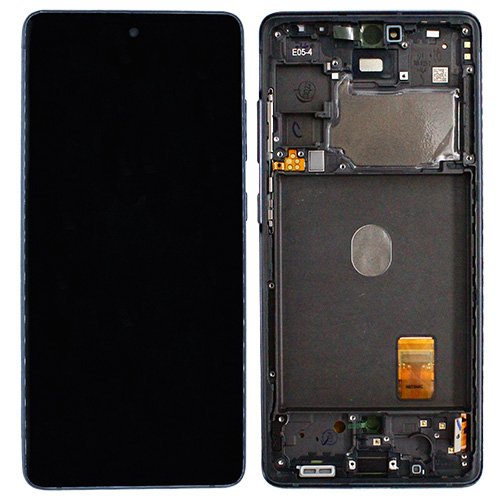 Samsung SM-G780F Galaxy S20 Fan Edition 4G/SM-G781B Galaxy S20 Fan Edition 5G LCD Display + Touchscreen + Frame - GH82-24220A/GH82-24219A/GH82-24214A/GH82-24215A/GH82-29056A/GH82-31320A/GH82-31321A/GH82-29057A/GH82-31328A/GH82-31329A - Blue