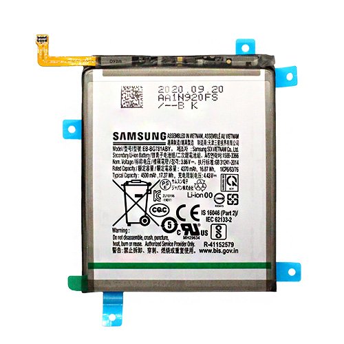 Samsung SM-G780F Galaxy S20 Fan Edition 4G/SM-G781B Galaxy S20 Fan Edition 5G/SM-A525F Galaxy A52 4G/SM-A526B Galaxy A52 5G/SM-A528B Galaxy A52s Battery - GH82-24205A/GH82-25231A - EB-BG781ABY - 4500 mAh