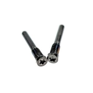 Apple iPhone X Bottom Screws - (2pcs Set) - Black