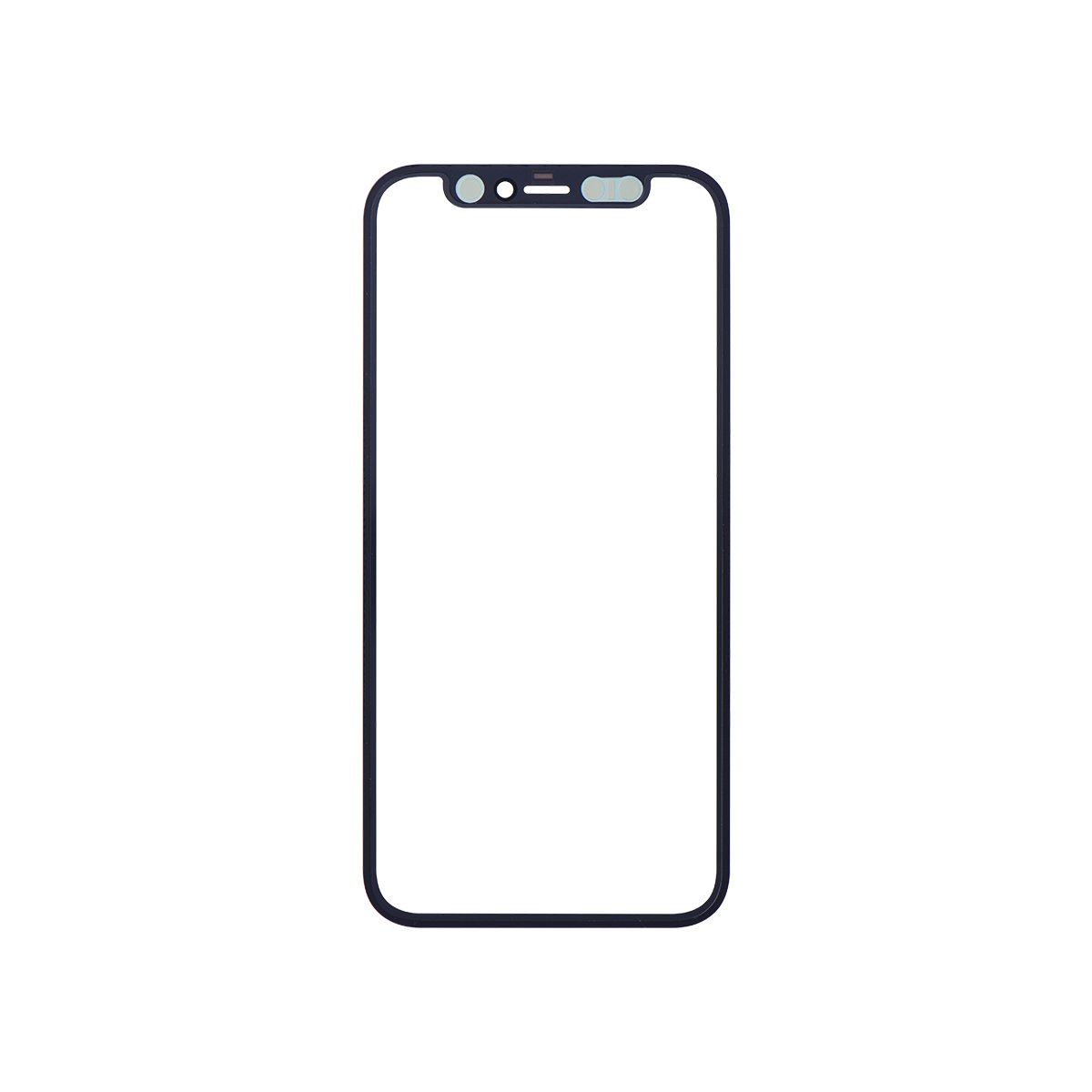 Apple iPhone 12 Mini Glass - Repart - with Front Bezel and OCA Glue - 10 PCS - Black – Bild 2