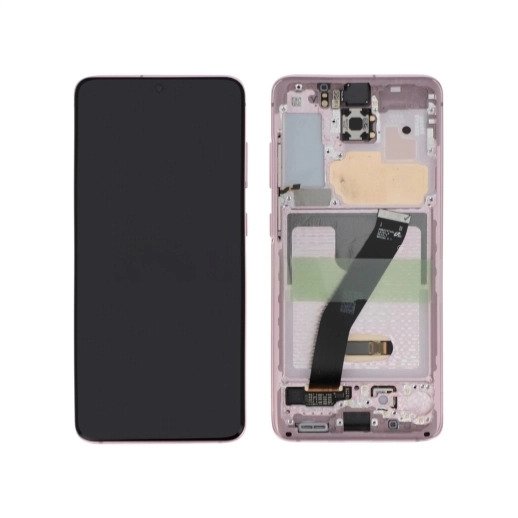 Samsung G980F Galaxy S20/G981F Galaxy S20 5G LCD Display + Touchscreen + Frame - GH82-31432C/GH82-31433C/GH82-31434C - (No Camera) - Cloud Pink