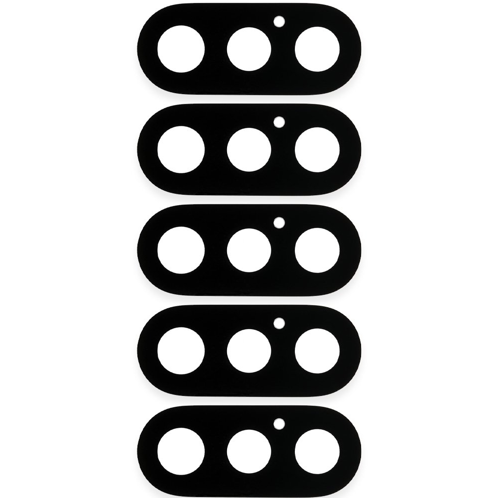 Apple iPhone XS/iPhone XS Max Camera Lens - 5 Pcs Set - Black