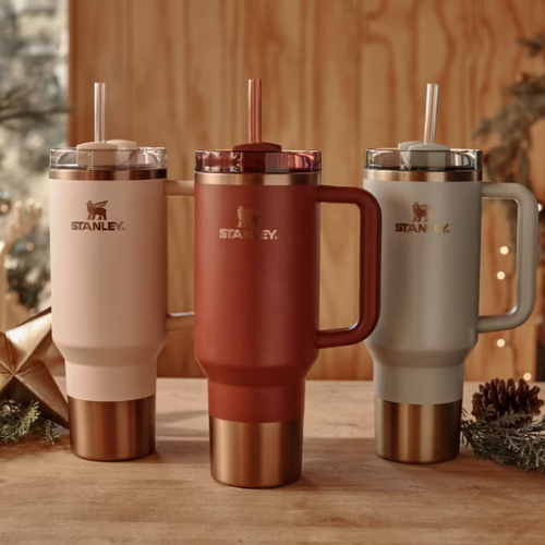 Stanley Quencher H2.0 Cream Bronze (HOLIDAY EDITION) – Bild 2