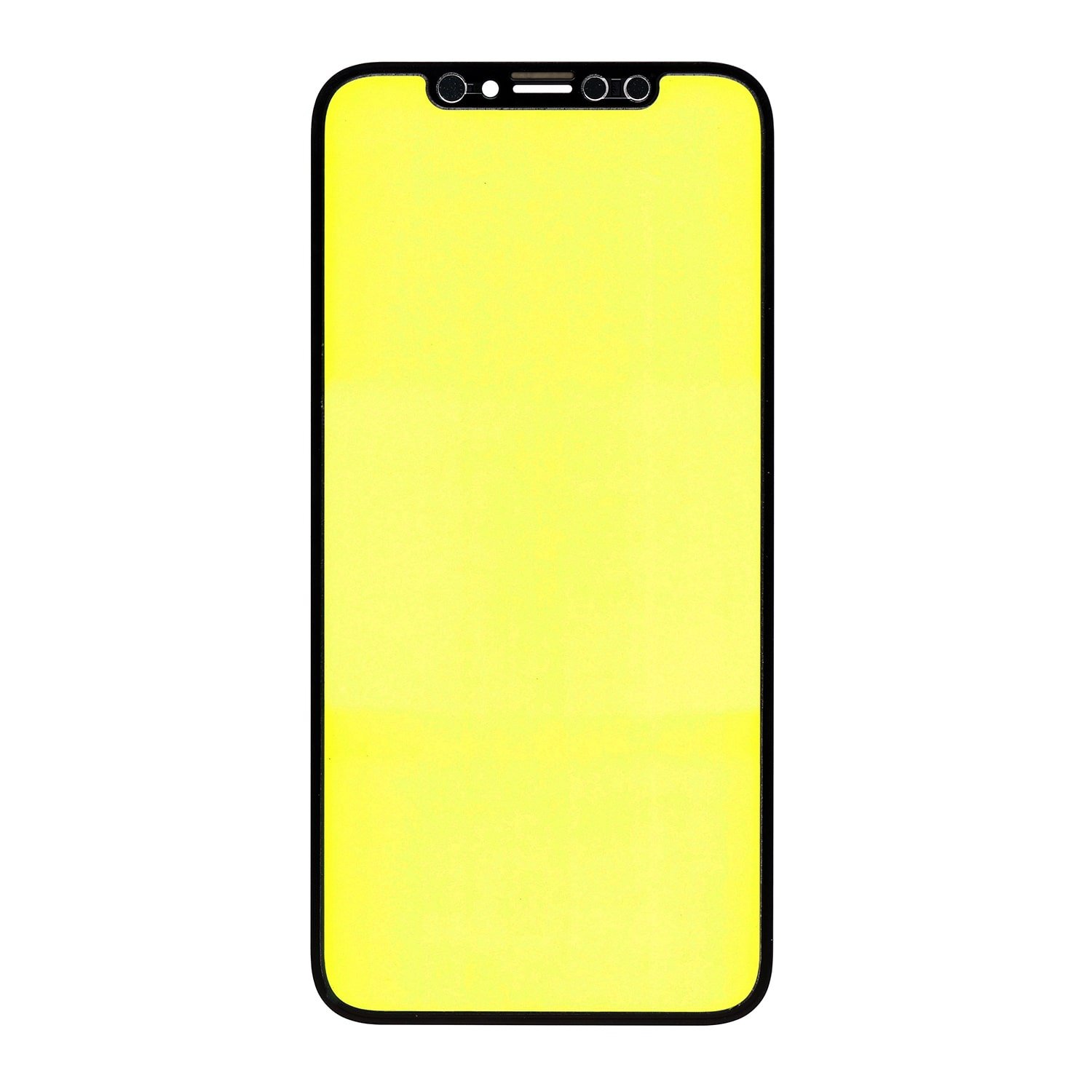 Apple iPhone XS Glass with Front Frame Bezel + Adhesive tape + OCA - OEM Black – Bild 2