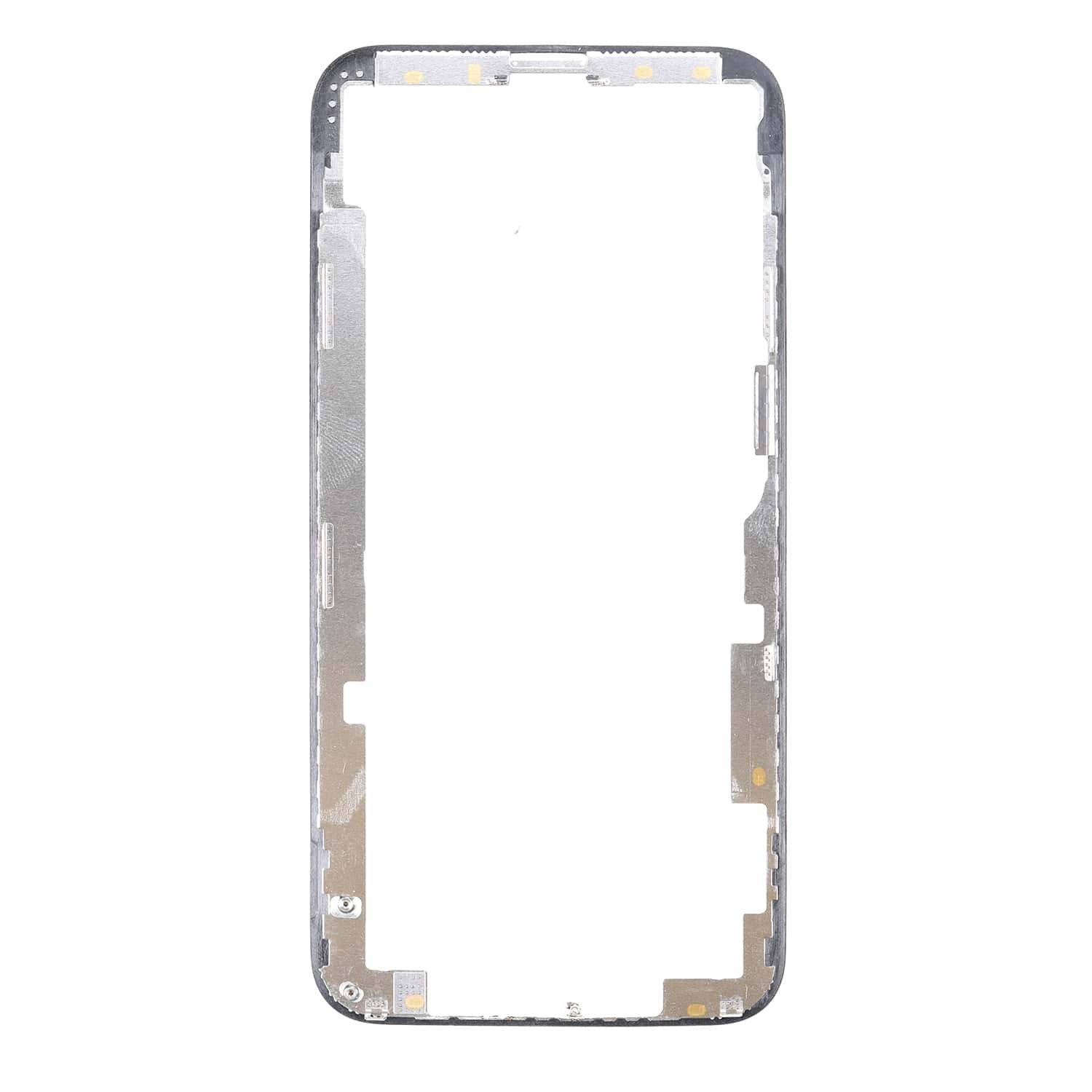 Apple iPhone XS Glass with Front Frame Bezel + Adhesive tape + OCA - OEM Black – Bild 3