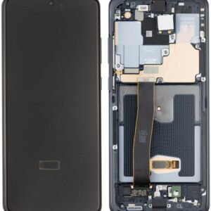 Samsung G988F Galaxy S20 Ultra 5G LCD Display + Touchscreen + Frame - GH82-26032A/GH82-26033A - (No Camera) - Black