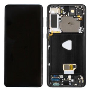 Samsung SM-G996B Galaxy S21 Plus LCD Display + Touchscreen + Frame - GH82-27267A/GH82-27268A/GH82-27272A - (No Camera/Battery) - Black