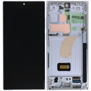 Samsung SM-S918B Galaxy S23 Ultra LCD Display + Touchscreen + Frame - GH82-30465G/GH82-30466G - Sky Blue/Lime